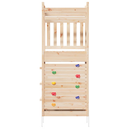 Outdoor-Spielturm Natur 85 X 53 X 207 Cm Massives Kiefernholz