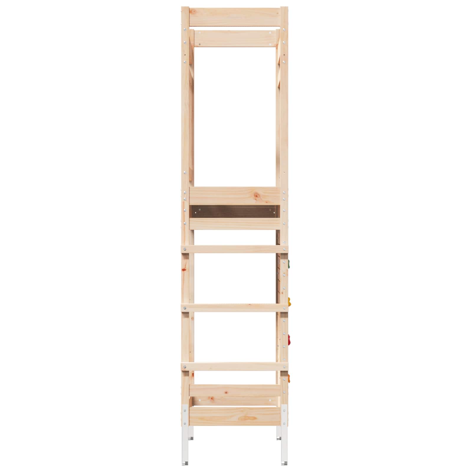 Outdoor-Spielturm Natur 85 X 53 X 207 Cm Massives Kiefernholz