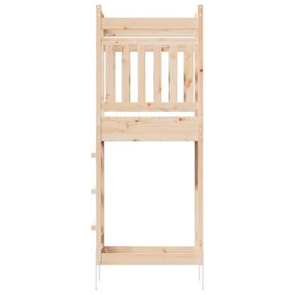 Outdoor-Spielturm Natur 85 X 53 X 207 Cm Massives Kiefernholz
