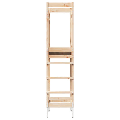 Outdoor-Spielturm Natur 85 X 53 X 207 Cm Massives Kiefernholz