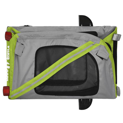 Fahrradanhänger Hunde Und Grau Oxford-Gewebe Und Eisen