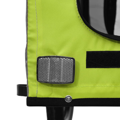 Fahrradanhänger Hunde Und Grau Oxford-Gewebe Und Eisen