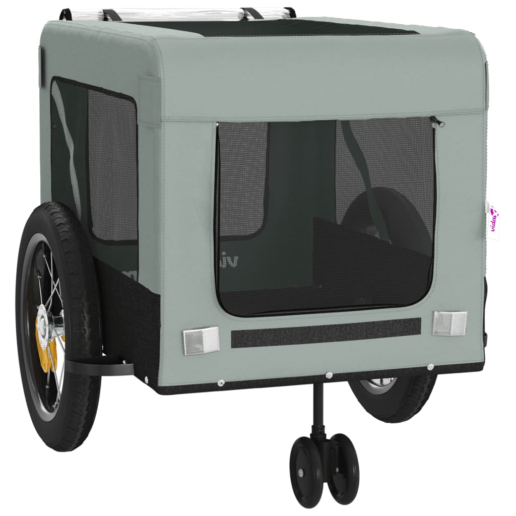 Fahrradanhänger Hunde Und Schwarz Oxford-Gewebe Und Eisen