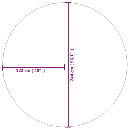 Pool-Bodentuch Ø244 Cm Polyester Geotextil