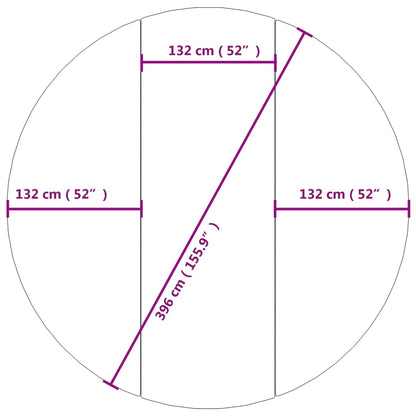 Pool-Bodentuch Ø396 Cm Polyester Geotextil