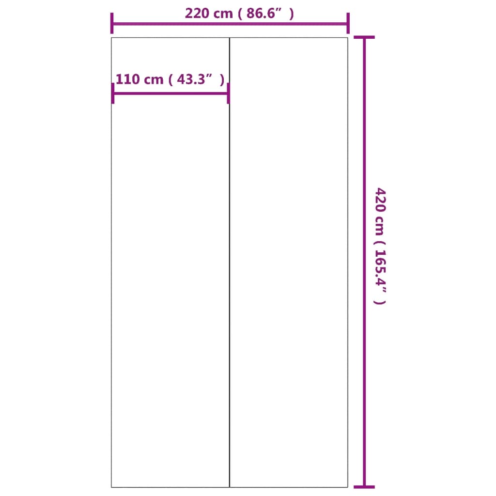 Pool-Bodentuch 420X220 Cm Polyester Geotextil