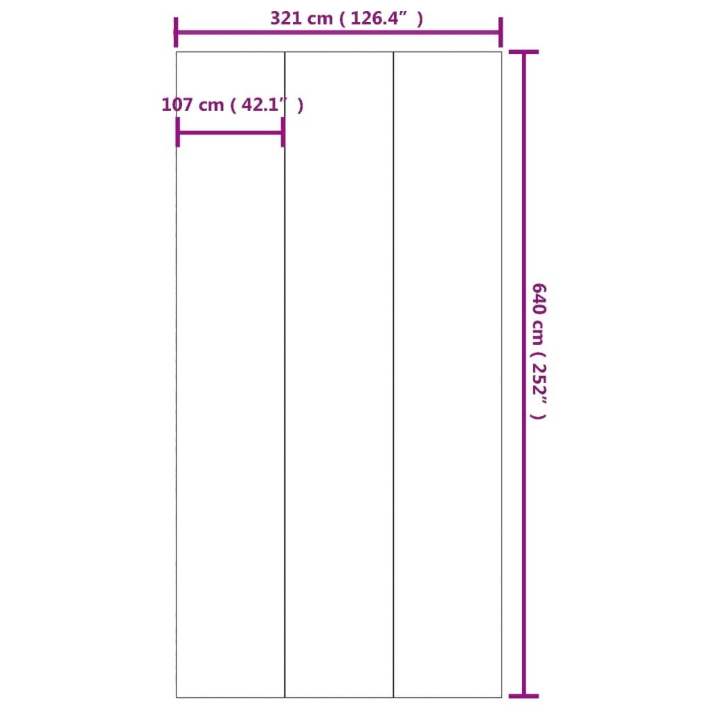 Pool-Bodentuch 640X321 Cm Polyester Geotextil