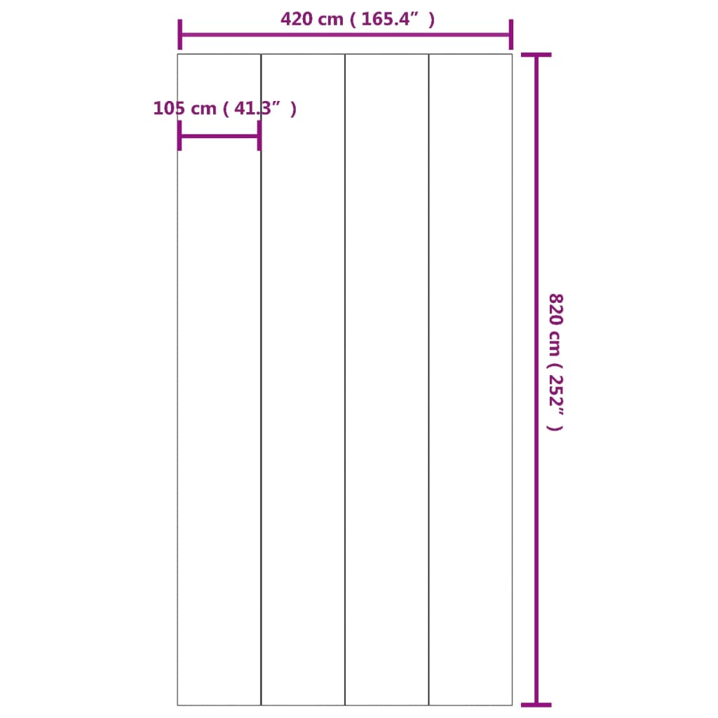 Pool-Bodentuch 820X420 Cm Polyester Geotextil
