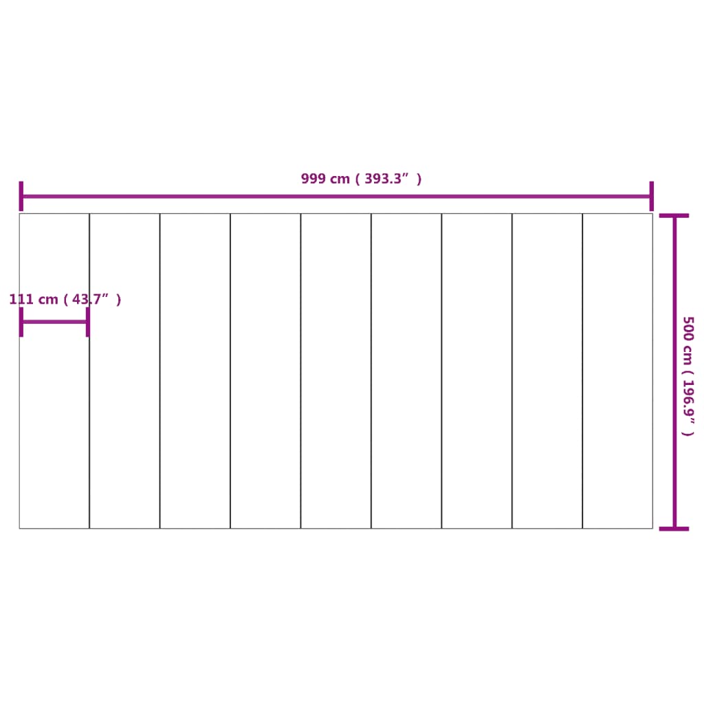 Pool-Bodentuch 999X500 Cm Polyester Geotextil