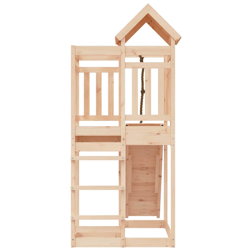 Spielturm Mit Kletterwand Massivholz Kiefer