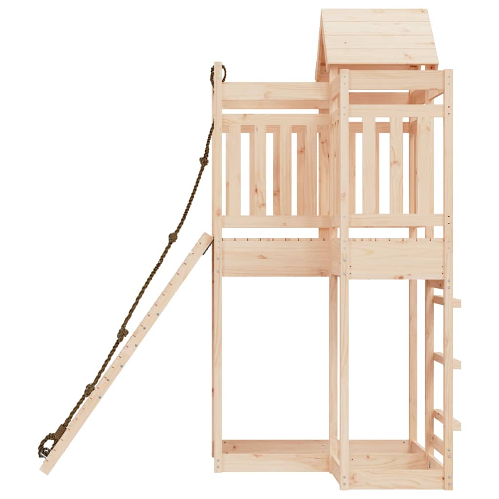 Spielturm Mit Kletterwand Massivholz Kiefer
