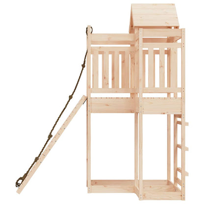 Spielturm Mit Kletterwand Massivholz Kiefer