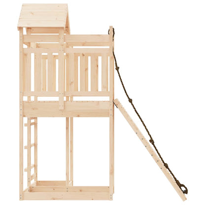 Spielturm Mit Kletterwand Massivholz Kiefer