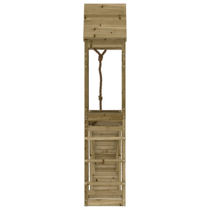 Spielturm Mit Kletterwand Imprägniertes Kiefernholz