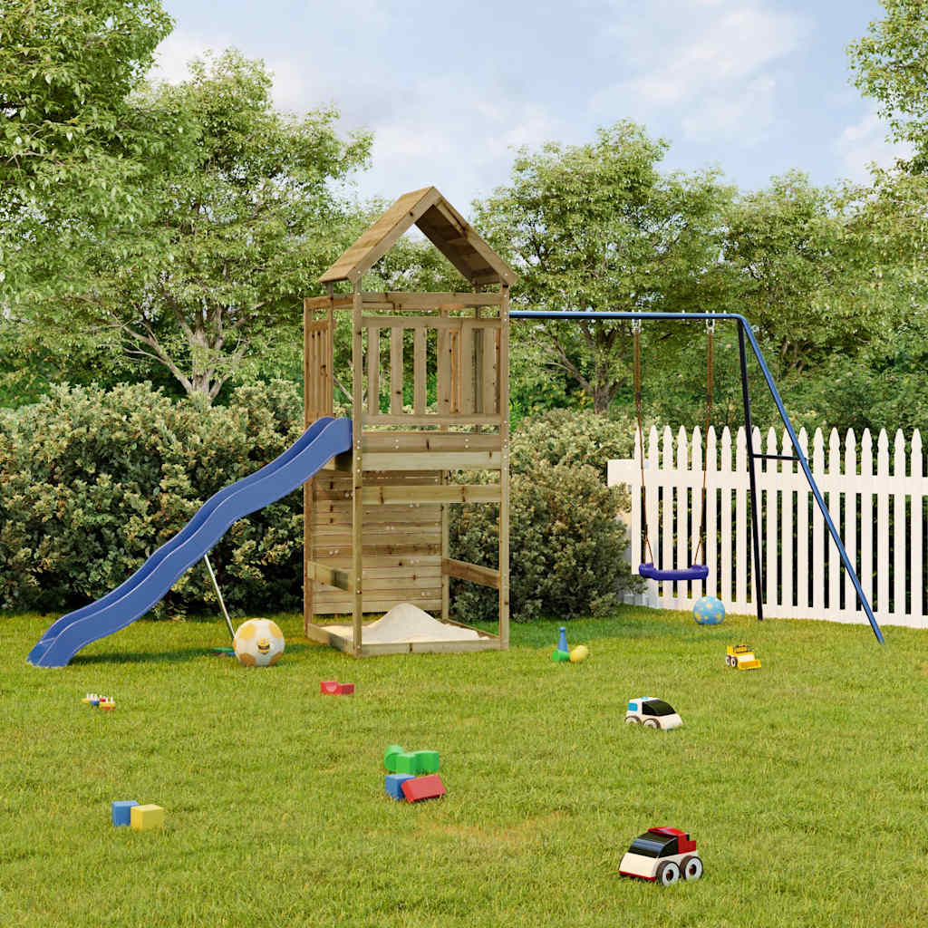 Spielturm Massivholz Kiefer