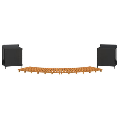Whirlpool-Umrandung Poly-Rattan Und Massivholz Akazie