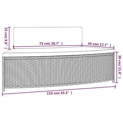 Whirlpool-Umrandung Poly-Rattan Und Massivholz Akazie