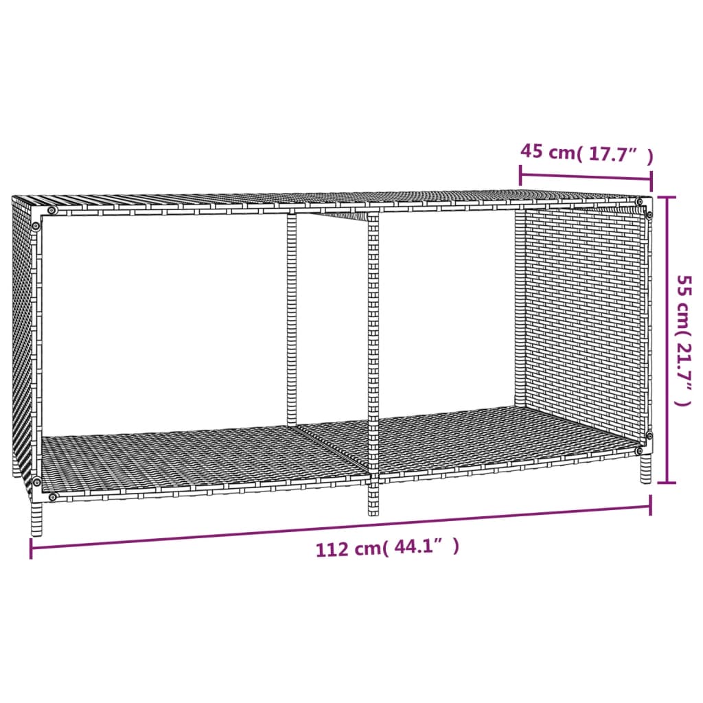 Whirlpool-Umrandung Poly Rattan Und Massivholz Akazie