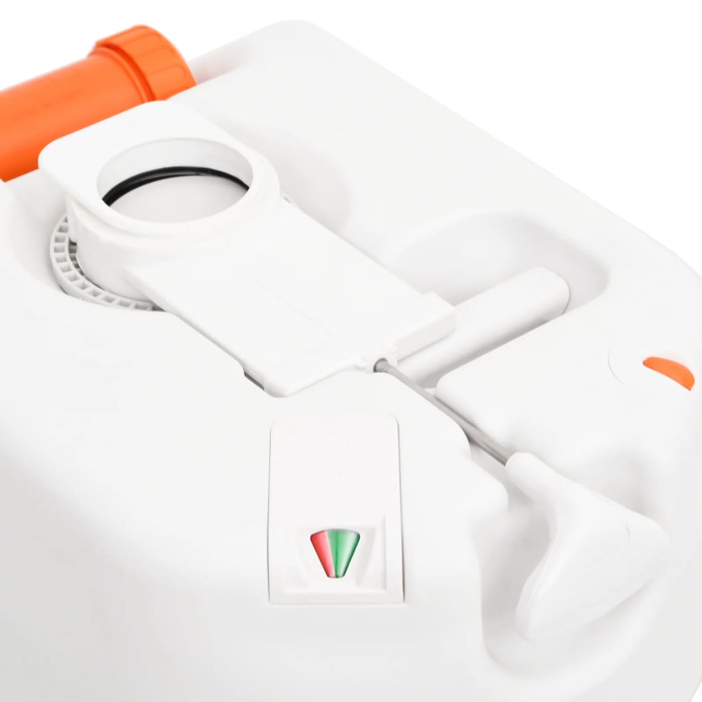 Camping-Einbautoilette Weiß 24+17 L Hdpe &