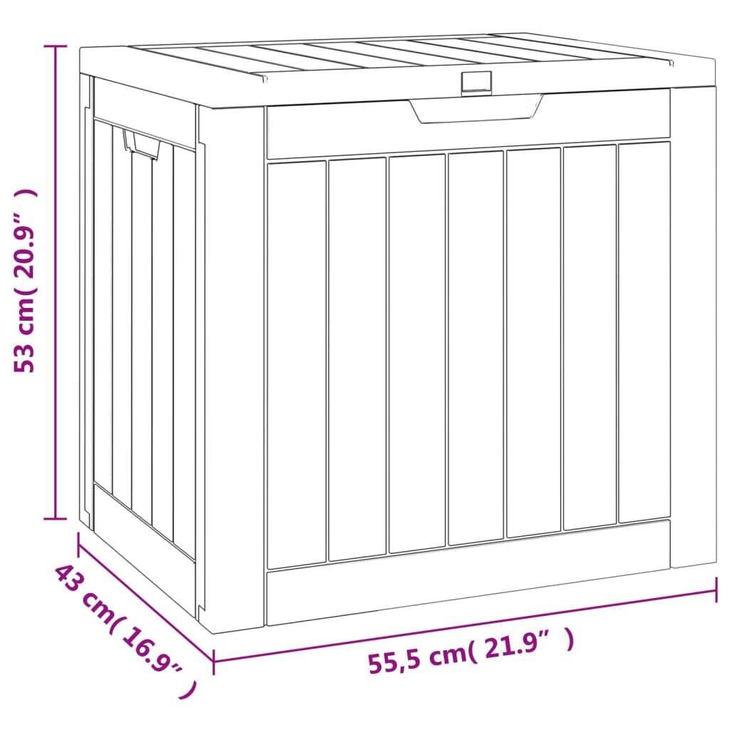 Gartenbox 55,5X43X53 Cm Polypropylen