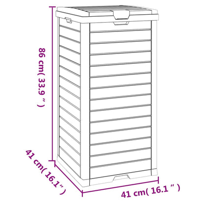 Outdoor-Mülltonne 41X41X86 Cm Polypropylen