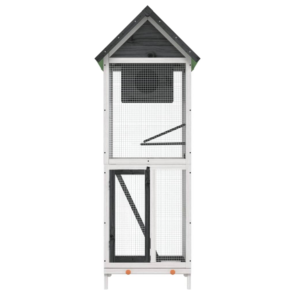 Voliere 60X58,5X160 Cm Massivholz Kiefer