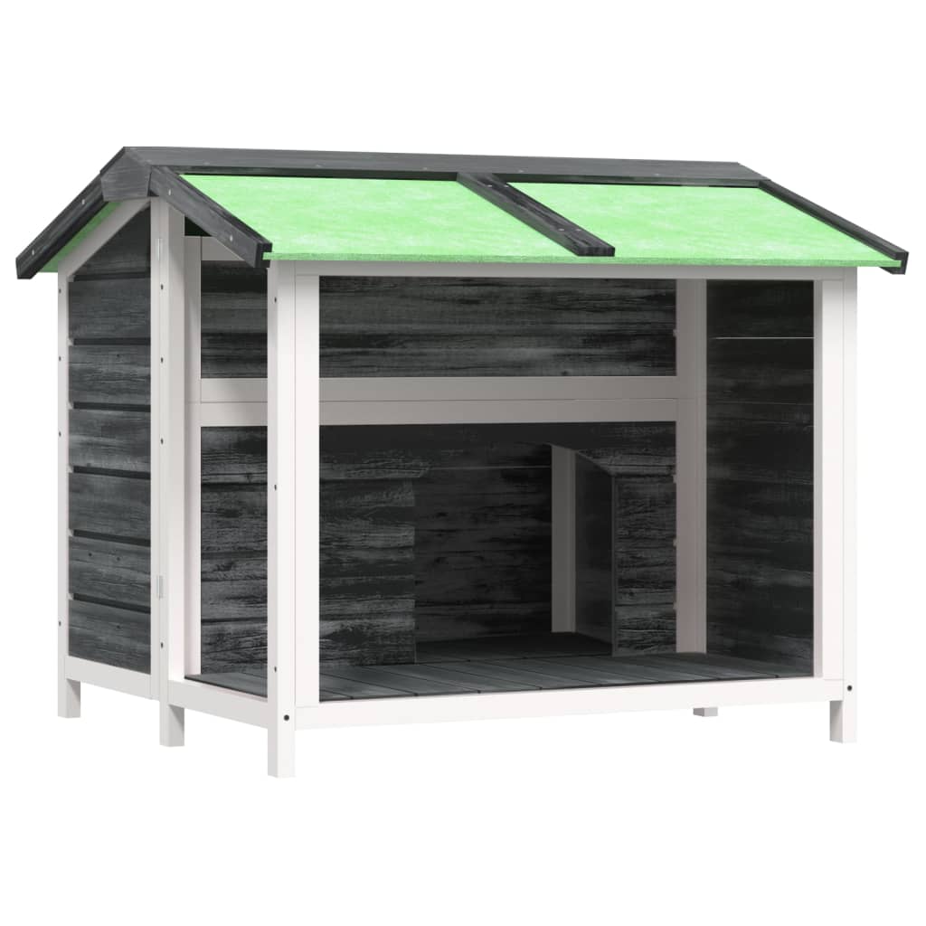 Hundehütte 96X87X80,5 Cm Massivholz Kiefer