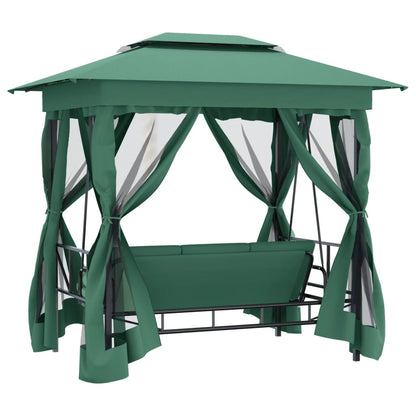 Gartenpavillon Mit Hollywoodschaukel Stoff & Stahl
