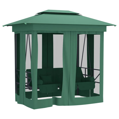 Gartenpavillon Mit Hollywoodschaukel Stoff & Stahl