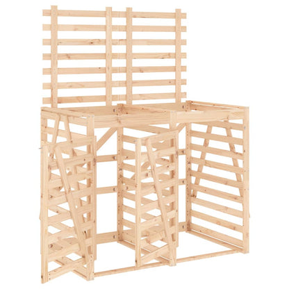 Mülltonnenbox Für 2 Tonnen Massivholz Kiefer