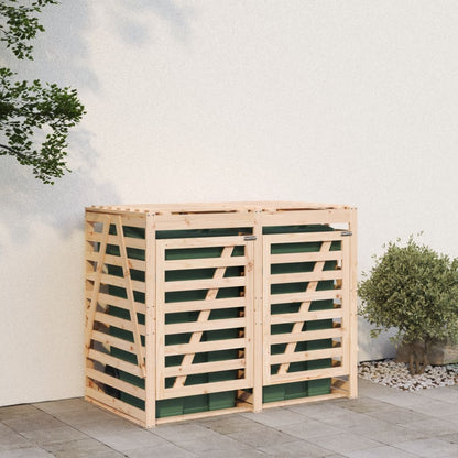 Mülltonnenbox Für 2 Tonnen Massivholz Kiefer