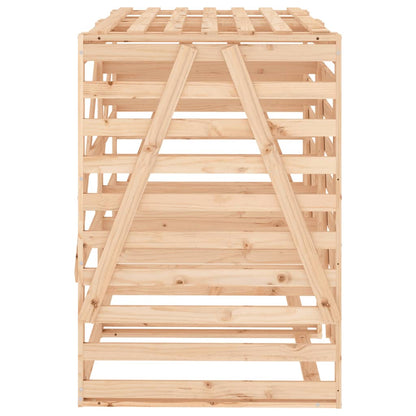 Mülltonnenbox Für 2 Tonnen Massivholz Kiefer