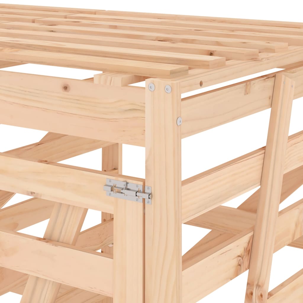 Mülltonnenbox Für 2 Tonnen Massivholz Kiefer