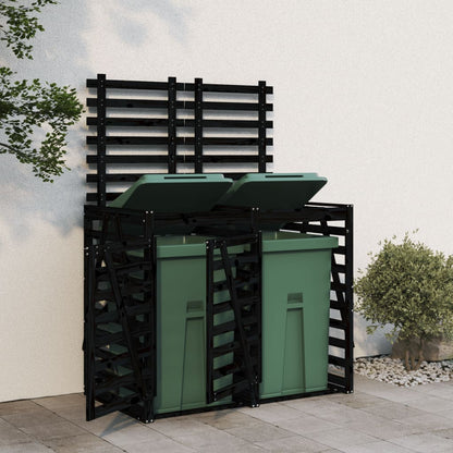 Mülltonnenbox Für 2 Tonnen Honigbraun Massivholz Kiefer