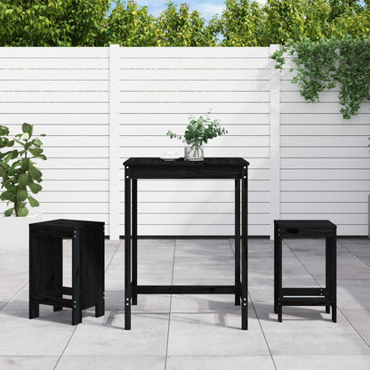 3-Tlg. Gartenbar-Set Massivholz Douglasie