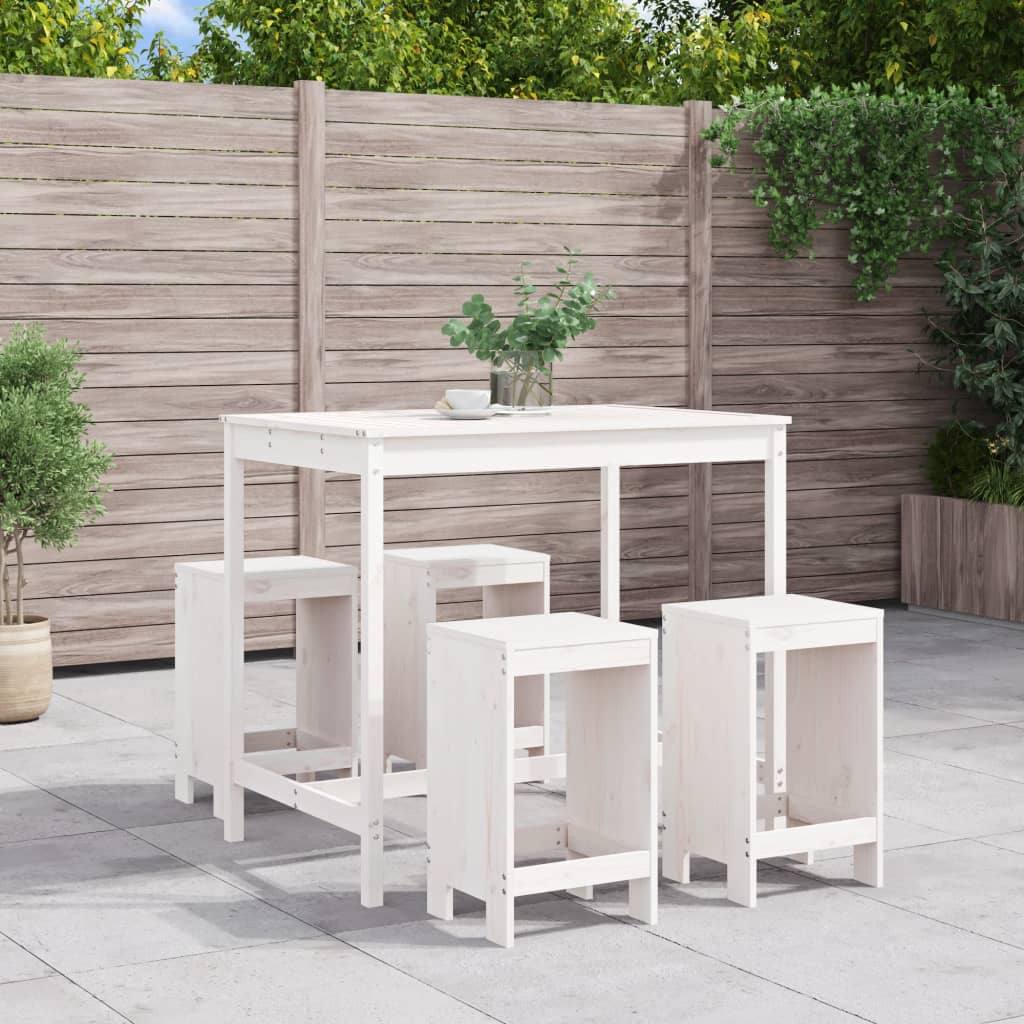 5-Tlg. Gartenbar-Set Massivholz Douglasie