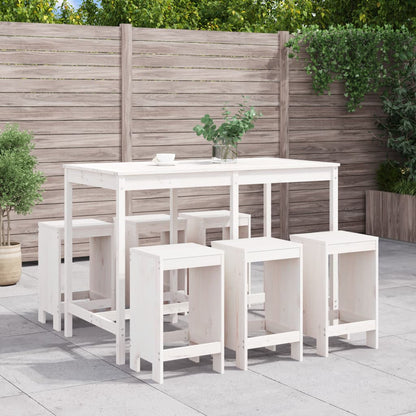 7-Tlg. Gartenbar-Set Massivholz Douglasie