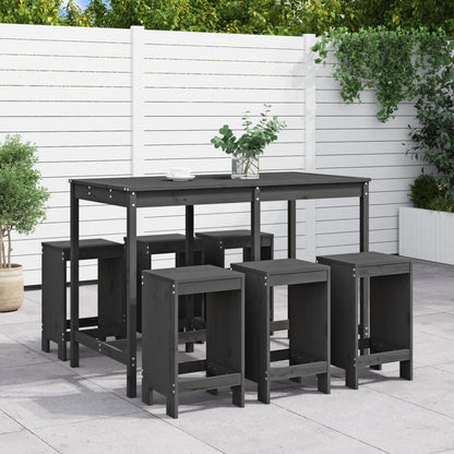 7-Tlg. Gartenbar-Set Massivholz Douglasie
