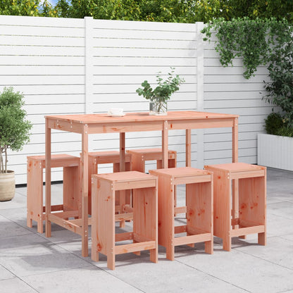 7-Tlg. Gartenbar-Set Massivholz Douglasie
