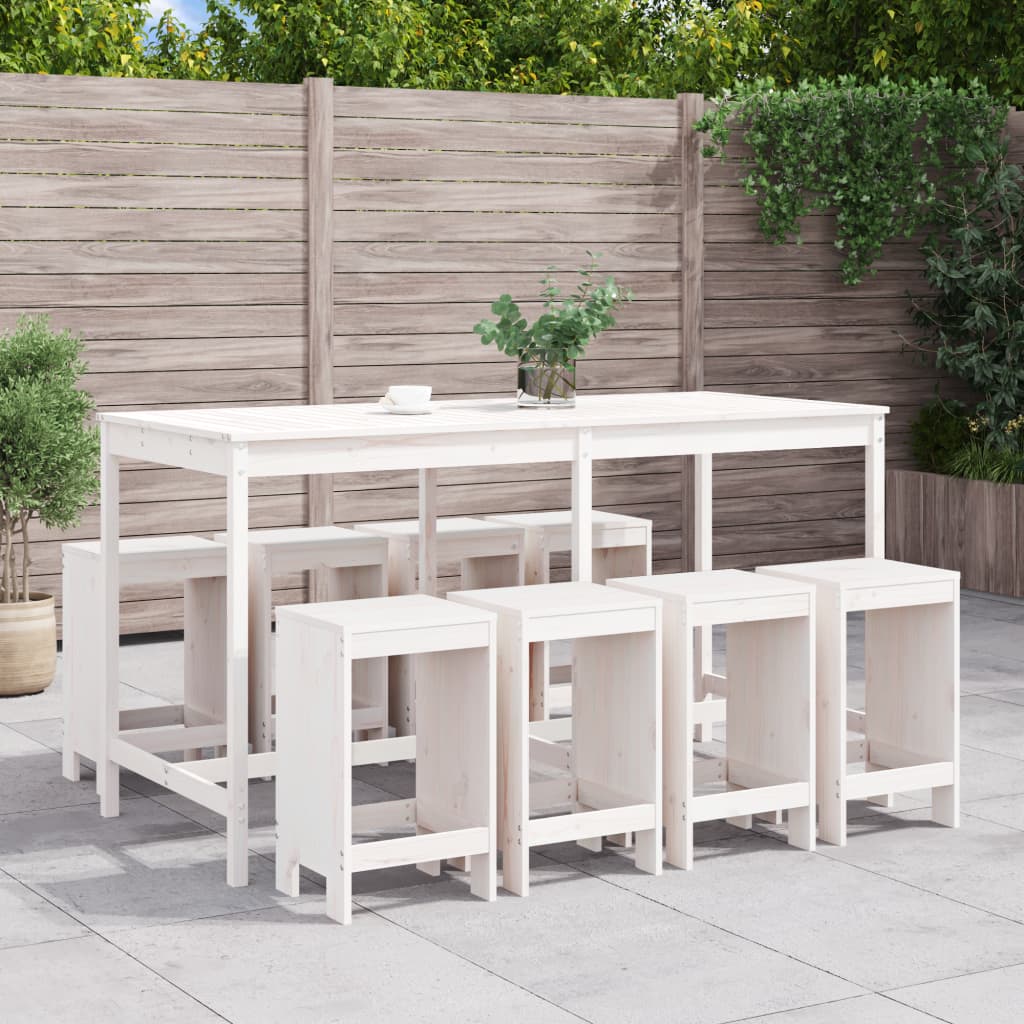 9-Tlg. Gartenbar-Set Massivholz Douglasie