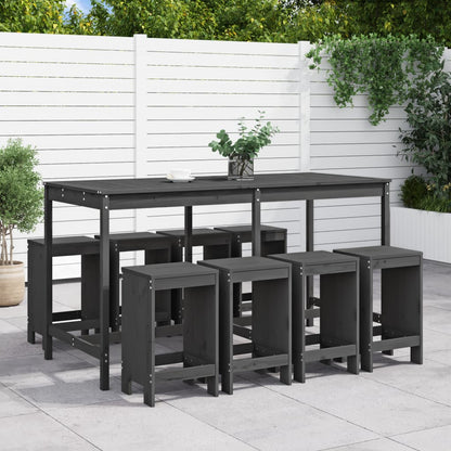 9-Tlg. Gartenbar-Set Massivholz Douglasie