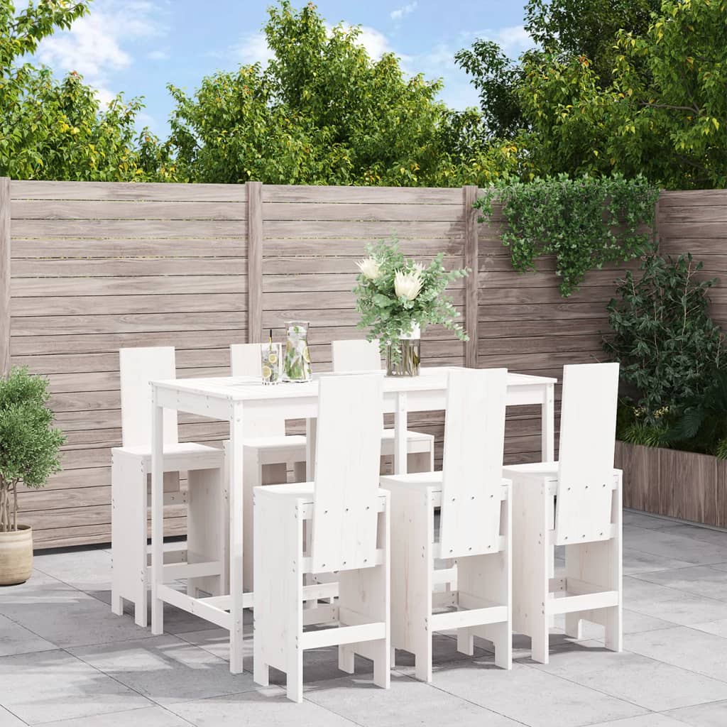7-Tlg. Gartenbar-Set Massivholz Douglasie