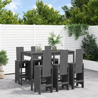 7-Tlg. Gartenbar-Set Massivholz Douglasie