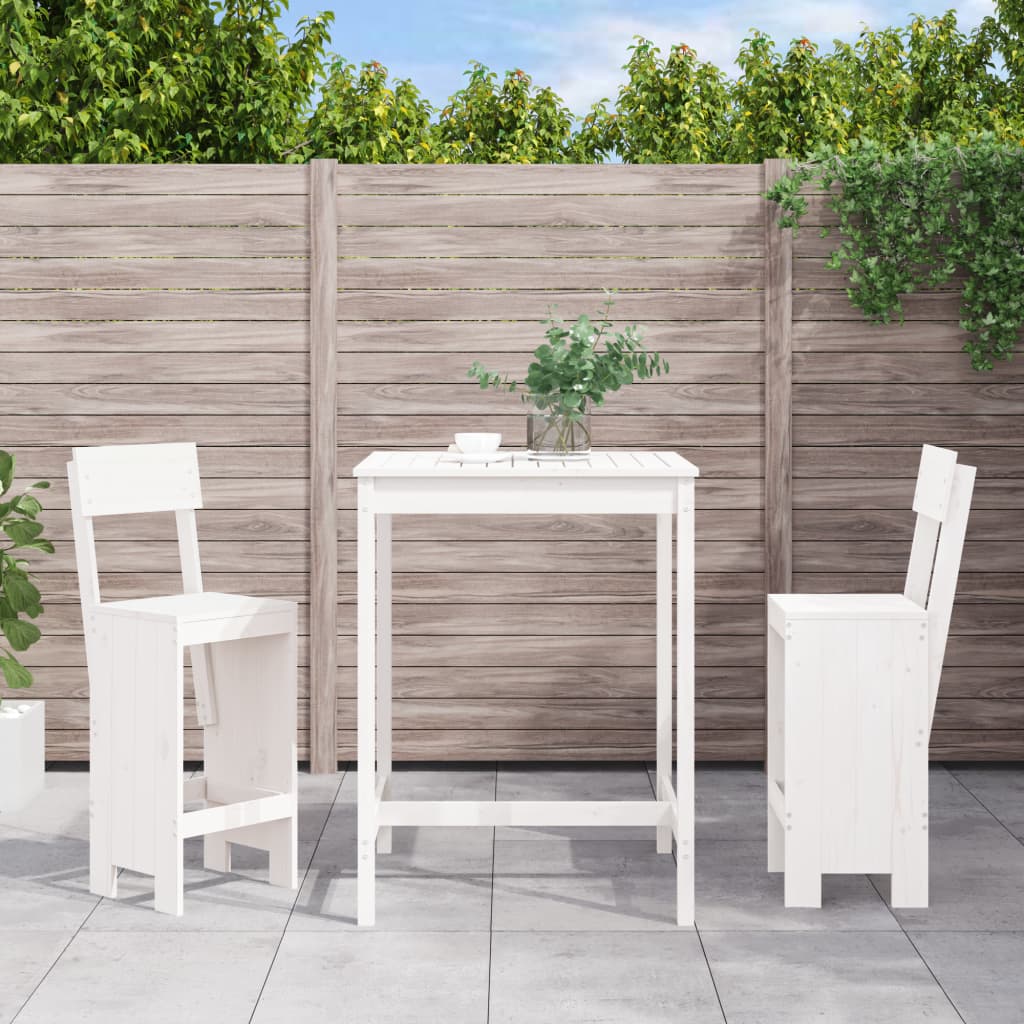 3-Tlg. Gartenbar-Set Massivholz Douglasie