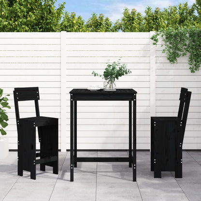 3-Tlg. Gartenbar-Set Massivholz Douglasie