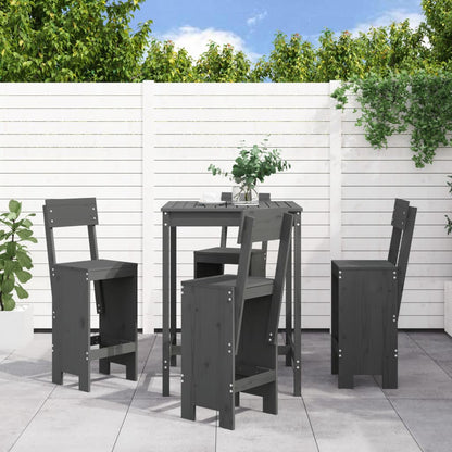 5-Tlg. Gartenbar-Set Massivholz Douglasie