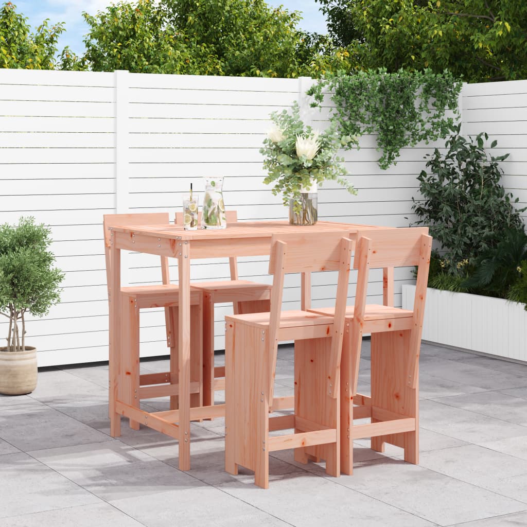 5-Tlg. Gartenbar-Set Massivholz Douglasie