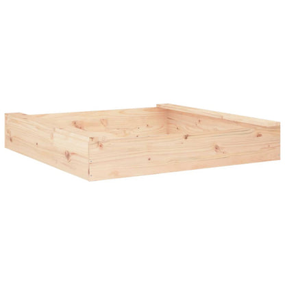 Sandkasten Mit Sitzen Quadratisch Massivholz Kiefer