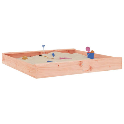 Sandkasten Mit Sitzen Quadratisch Massivholz Douglasie