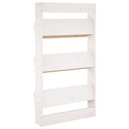 Wand-Pflanzkübel Mit 3 Fächern 60X18,5X110 Cm Weiß Kiefernholz